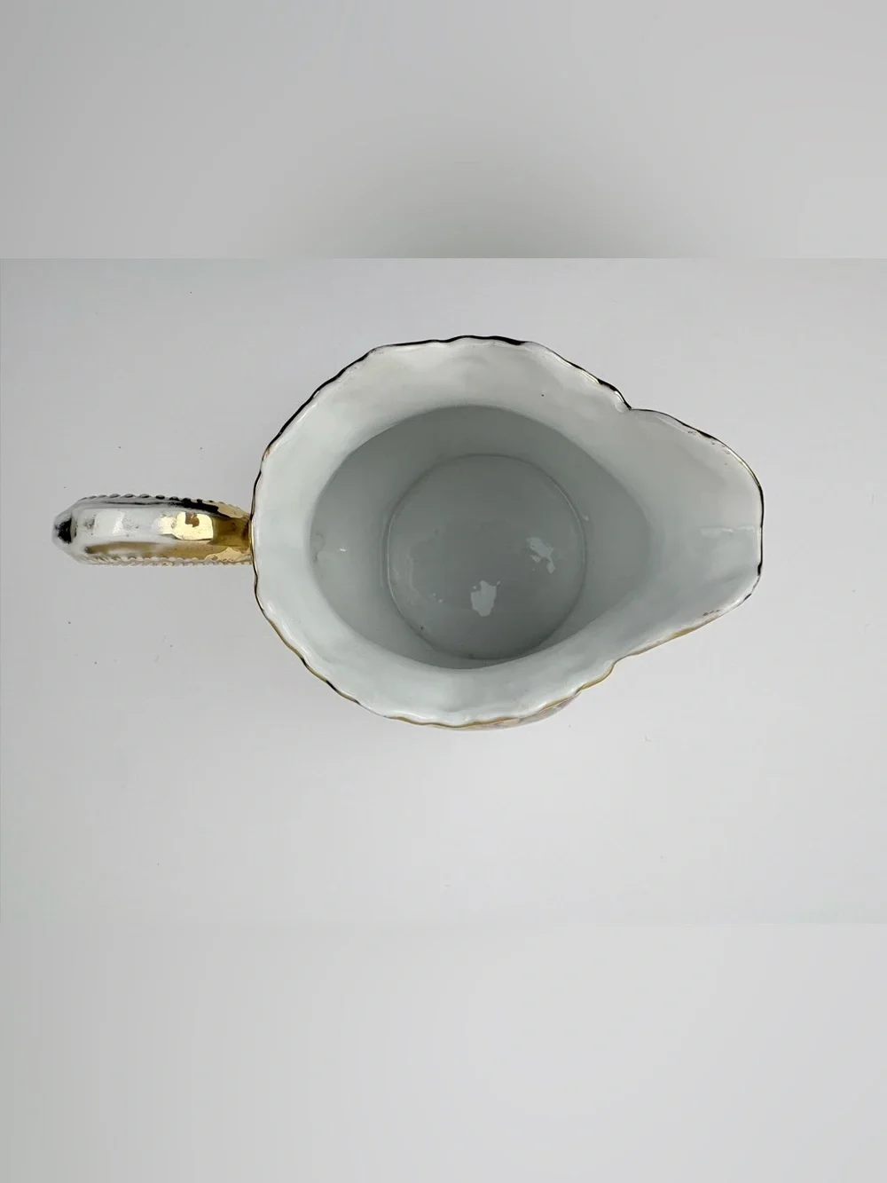 Vintage Leuchtenburg Germany Porcelain Pitcher with Hand-Painted Grapes & Leaves